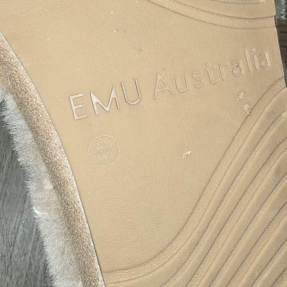 Emu Australia Plush Faux-Fur Slide Slippers in Light Taupe - Picture 5 of 5